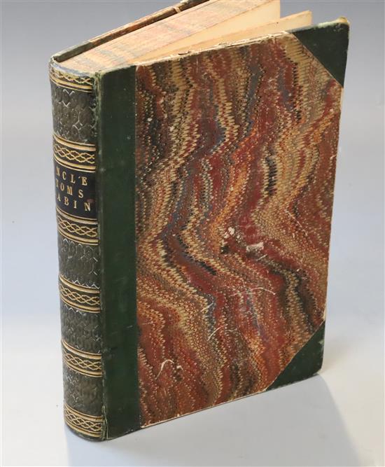 Beecher Stowe, Harriet - Uncle Toms Cabin, 1 vol, 50 engravings, Clarke and Co, London 1852